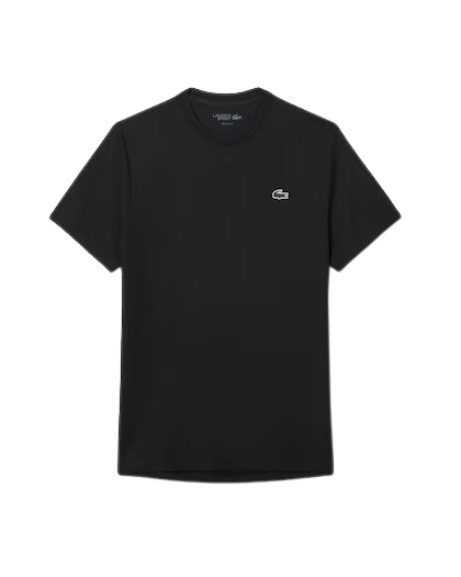 Camiseta Lacoste Esportiva Leve E Elástica com Proteção Uv - Preta